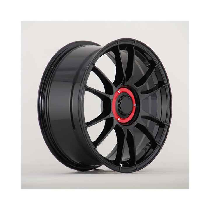 รุ่นลิมิเต็ดสีดำ17*7.5 18*8.0ขอบล้อแม็ก73.1 PCD 5*114.3 CB 72.6สำหรับเทสลาฮอนด้า
