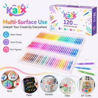 Stylo gel acrylique KAIX Rich Color Factory Direct, 12, 24, 36, 120 couleurs, ensembles de stylos gel acryliques opaques pour l'art et les loisirs créatifs