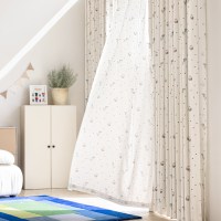 Cortinas Transparentes de Alta Calidad, Cortinas de Voile de Poliéster Semitransparentes para Balcón y Dormitorio
