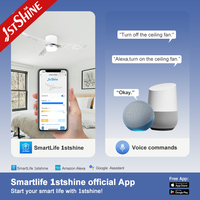 Ventilateur de plafond 1stshine avec télécommande, style luxueux, très bien noté, écologique, de qualité commerciale, personnalisable, longue durée de vie, avec éclairage LED
