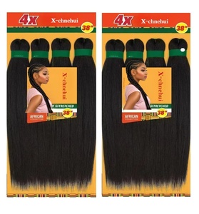 Miễn Phí Mẫu Tổng Hợp Bện Mở Rộng Crochet Nước Nóng Phi Biểu Hiện Tóc Ombre Bện Cho Dễ Dàng Bện Pre-Kéo Dài Tóc - Product Image 2