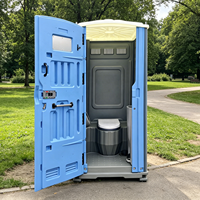 Cabine de toilette portable en HDPE écologique pour l'extérieur, idéale pour la construction, le camping, les parcs et la cuisine