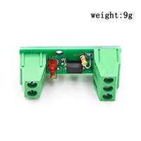 Módulo de aislamiento de optoacoplador de 1 canal PC817 EL817 3V-5V 12V 24V Aislador fotoeléctrico Soporte de riel Placa de motor de accionamiento PLC
