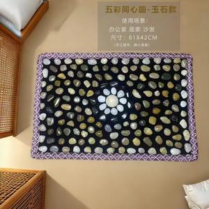 Pebble Voet <span class=keywords><strong>Massage</strong></span> Kussen Natuurlijke Jade Steen Weg Shiatsu Board Huishoudelijke <span class=keywords><strong>Massage</strong></span> Wandelen Tapijt Vloer Kussen - Product Image 5