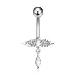 10 pz/set a forma di cuore zircone a forma di ventre a forma di cuore piccolo <span class=keywords><strong>farfalla</strong></span> campana 316L acciaio <span class=keywords><strong>Piercing</strong></span> gioielli lunghi ciondoli fiori anelli <span class=keywords><strong>ombelico</strong></span> - Product Image 6