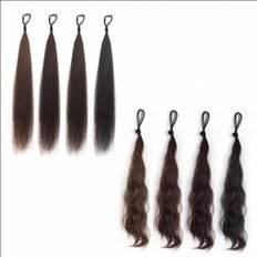 Donne morenti 100% capelli Remy fasci di 8 pollici onda naturale e stili dritti crespo Texture dritta - Product Image 1