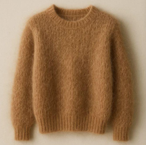 Suéter Unisex con Aspecto de Mohair, 100% Algodón, Tejido Degradado, Jersey Informal para Otoño e Invierno, Logotipo Personalizado, Marca Privada, Venta al Por Mayor de Fábrica - Product Image 2