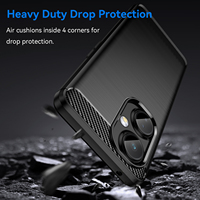 Choc Mince Brossé Texture Caoutchouc Souple Ultra Fit Flexible TPU Cas De Protection Téléphone Cas Pour Oneplus Nord N30