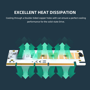 MAIWO <span class=keywords><strong>M</strong></span> Key NVMe <span class=keywords><strong>M</strong></span>.<span class=keywords><strong>2</strong></span> SSD เป็นการ์ดแปลง PCIe X16X8X4สำหรับคอมพิวเตอร์ - Product Image 5