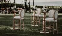 Table de Bar ronde en bois, Table de Bar haute Table de Cocktail Portable pour les fêtes ou les événements location