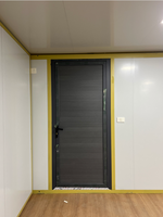Maison conteneur de luxe extensible de 30 pieds à toit plat, design asiatique, avec salle de bain et chambre, préfabriquée pour usage hôtelier, garantie 3 ans