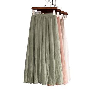 Spring and Summer 2026 New commuter Style Fishbone Pattern Draped Elegant <b>Silk</b> Organza ALine <b>Skirt</b> - Product Image 1