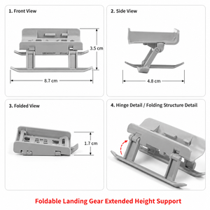 Soporte de aterrizaje plegable de ABS para drones <span class=keywords><strong>Mini</strong></span> 2/<span class=keywords><strong>Mini</strong></span> <span class=keywords><strong>SE</strong></span>, trípode de altura extendida, protector de patas, accesorio de soporte - Product Image 3
