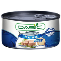 Wholesale ISO Certified Canned Seafood Tuna Body in Vegetable Oil Healthy Instant Food 170g by Oasis/OEM
