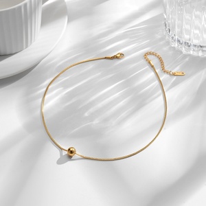 Trends 2025 Modern Unique Waterproof Anti Tarnish 316l Stainless Steel 18k <b>Real</b> Gold Orb <b>Necklace</b> for Women - Product Image 5