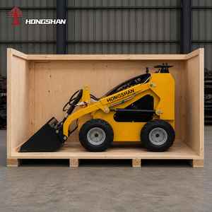 Minicargadora de Ruedas de 1 Tonelada con Motor Diésel de 25Hp, EPA CE, Tracción en las Cuatro Ruedas, con Cuchilla, Sierra <span class=keywords><strong>para</strong></span> Roca y Mezcladora de Concreto, Directo de Fábrica - Product Image 1