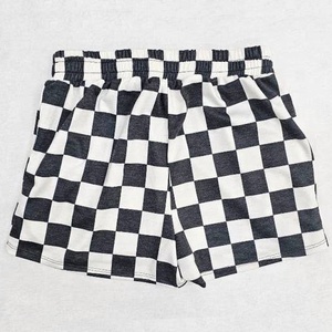 <span class=keywords><strong>Shorts</strong></span> de Playa con Estampado a Cuadros y Cintura Elástica, <span class=keywords><strong>Shorts</strong></span> Casuales con Cordón para Mujer - Product Image 5