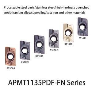 Bossl apmt1135pder tungsten carbide phay chèn <span class=keywords><strong>PCD</strong></span> dụng cụ cắt cho thép cứng superalloy không gỉ gang hộp - Product Image 2