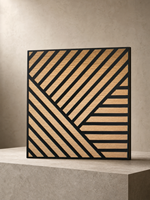 Panneau mural acoustique en bois 3D moderne, imperméable, style européen, pour salon, chambre à coucher