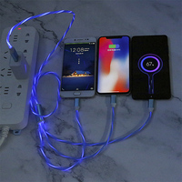 Câble de charge LED UUTEK RSZ5 Top1 2026, nouvelle tendance, lumière fluo, charge rapide pour téléphone portable, cordon de charge rapide Micro 3 en 1, chargeur USB
