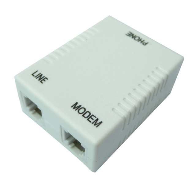 Top Quality FX-US04-F4 ADSL Splitter Network ADSL RJ11 telephone voice modem splitter rj11 rj45 adsl splitter