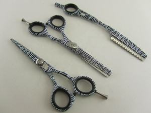 Ciseaux professionnels japonais J2 en acier inoxydable pour la coupe et l'éclaircissement des cheveux, avec vis réglable, lame droite, outil de beauté - Product Image 3