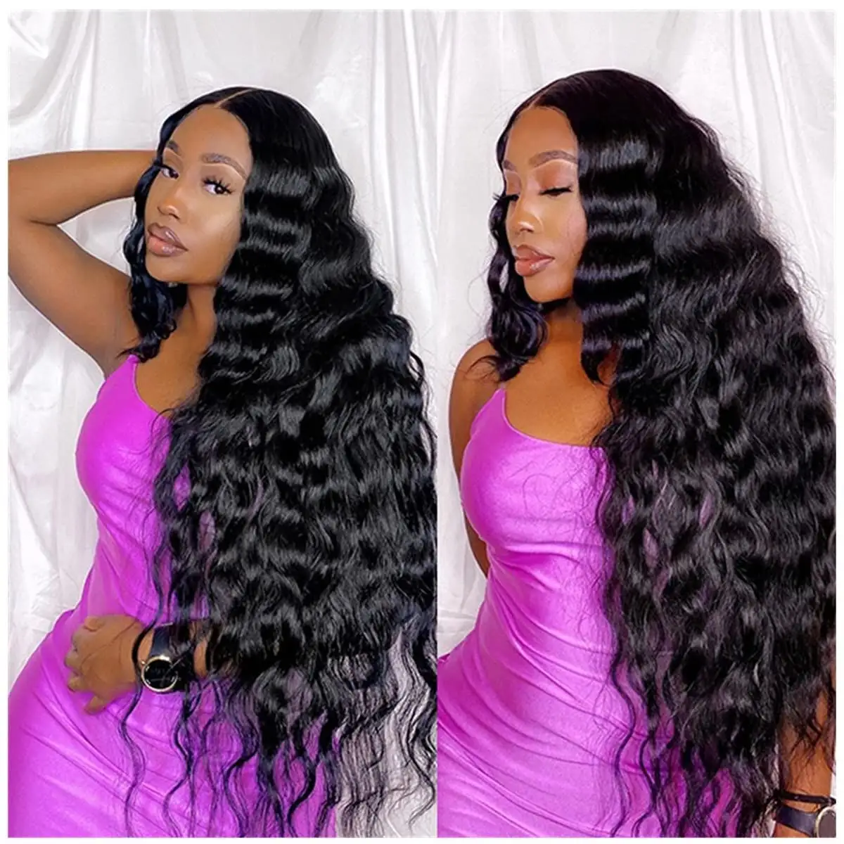 Unprocessed 4X4 5X5 6X6 Hd Lace Closure Wig Long Jerry Curl Women Human Hair Wig