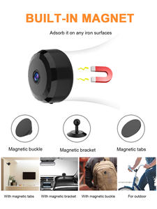 HD Mini Kablosuz Uzaktan İzleme Ev Güvenlik Kamerası Gece Görüş Sesli Hareket Alarmı Manyetik Taban WiFi 21x-40x Zoom - Product Image 6