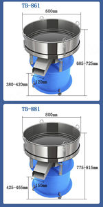 400MM Diamètre Petite Table Automatique Vibrant Tamis Shaker Machine Traitement des Aliments Industriels pour Poudre - Product Image 5