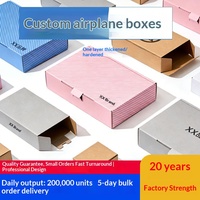 Coffret Cadeau de Thé Rectangulaire Haut de Gamme Personnalisé – Thés Longjing et Pu-erh – Boîte en Carton Colorée Imprimée UV Style Avion