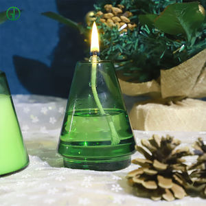 Lámpara de aceite de mecha moderna para decoración navideña ODM/OEM, lámpara de queroseno de vidrio, adornos para velas, lámpara de aceite de vidrio, candelabro - Product Image 6