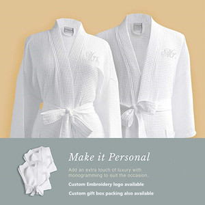 Albornoces de Hotel Feiny con Logotipo Bordado Personalizado, Antiencogimiento, de Algodón Egipcio, Unisex, para Spa - Product Image 4