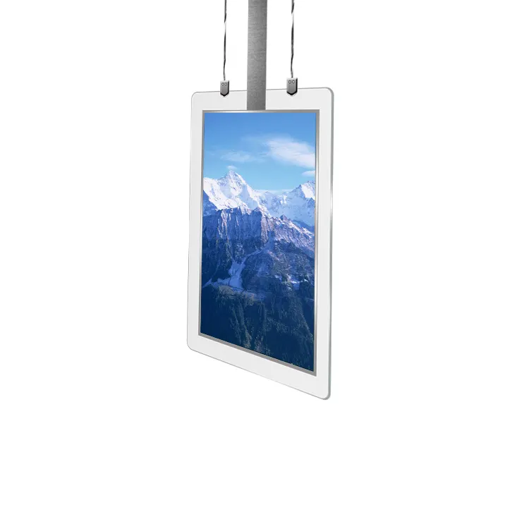 Tampilan Jendela Super Tipis 43 Inci, Papan Iklan Digital 2 Sisi dan Display LCD