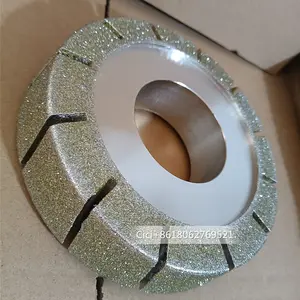 Smussatura su misura della ruota di smussatura del diamante degli strumenti galvanizzati OEM cw per vetroresina