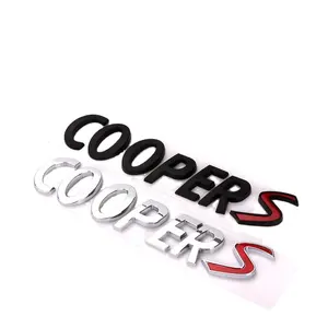 3D ABS plastic Lettering Words Emblem Hood Car Stickers Fits for Mini COOPERS Signs