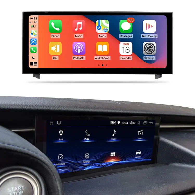 HXHY Android 13 8 + 128G Multimedia mobil untuk Lexus RC adalah 200 250 300 350 t 200 h pemutar Video GPS Auto Radio Carplay nirkabel