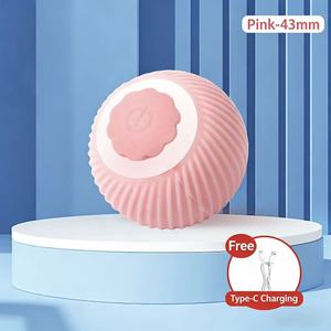 Juguete Interactivo para Mascotas Ecológico y Duradero, Pelota Rodante de Estilo Simple Hecha de Silicona Sostenible para Gatos y Perros - Product Image 4
