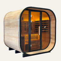 Hachillspa Outdoor Voll spektrum Infrarot Sauna 4-6 Personen Fern infrarot Massivholz Zimmer Custom Outdoor Sauna Herstellung