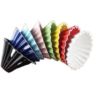 ที่ดริปกาแฟโอริกามิเซรามิกพร้อมที่ใส่ไม้ทำด้วยมือ - Product Image 3