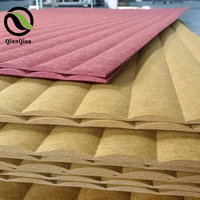 QIANQIAO Panneaux Muraux Acoustiques 3D Modernes en PET Effet Vague, Fibres de Polyester Texturées, Luxe Hôtelier, Écologiques et de Haute Qualité