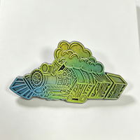 Badges en alliage de zinc émaillé souple avec logo personnalisé, broches décoratives en métal pour cadeaux de carnaval et de festival, vente en gros