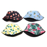 Chapeau de seau de golf double face pliable deux tons pour femmes impression globale Protection UV chapeau de soleil pour la plage