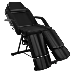 Commercio all'ingrosso stile tradizionale letto nero di bellezza sedia di massaggio facciale con la gamba regolabile per Spa e tatuaggio fatto - Product Image 3
