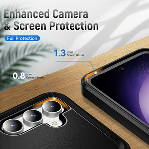 Hai Lớp TPU PC chống sốc điện thoại bìa cho Samsung Galaxy S23 FE S23 cộng với lai chống xước điện thoại di động trường hợp với chân đế - Product Image 2