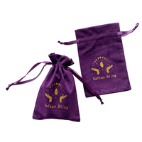Sacs pochette en velours avec logo personnalisé sacs à cordon sacs à poussière pour parfum