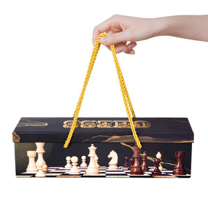 Set di Scacchi e Dama 2 in 1 in Legno, Gioco da Tavolo <span class=keywords><strong>per</strong></span> Adulti e Bambini - Product Image 2