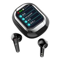Écouteurs intra-auriculaires sans fil à commande tactile ENC, écran LED couleur, chipset JL pour 5.3, étanches IPX4, faible latence, stéréo
