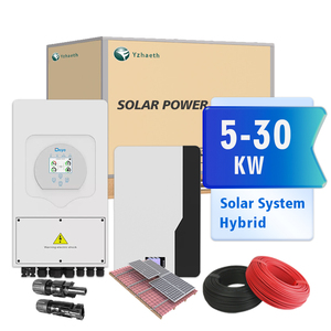 Cadres et systèmes de montage de panneaux solaires Système d'énergie solaire 5 kW hors réseau avec batterie au lithium Système solaire hybride 10 kW - Product Image 1