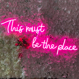 Digatla-luz de neón flexible, luz <span class=keywords><strong>led</strong></span> blanca cálida de 12v, acrílica, este debe ser el lugar, señal de neón - Product Image 2