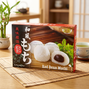 Mochi Daifuku, style japonais, garniture aux haricots rouges, boîte de gâteaux de riz sucrés sans gluten - Product Image 3
